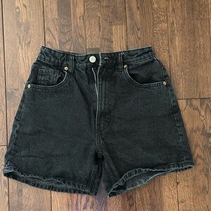Zara High-Waisted Mom Fit Jean Shorts